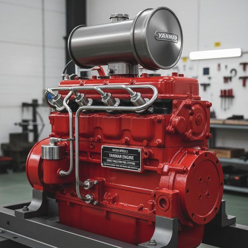 Velocidade nominal 2 Motor Yanmar Incorporando sistema de injeção direta de combustível Fornecendo potência estável para marinha e industrial